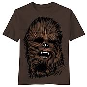 Star Wars Chewbacca Chewie Face Brown T-Shirt